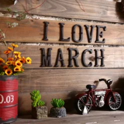 Life Easy Supply 3 Inch Vintage Wrought Iron House/Mailbox Number, DIY Cast Iron Alpabet Letter With Install Screws Other Products