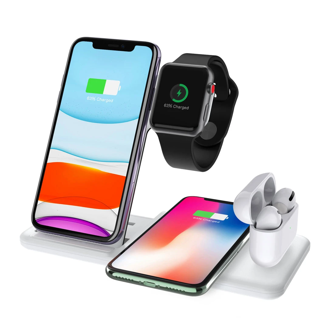 Life Easy Supply Wireless 4 In 1 Charge Stand For IPhone, Apple Watch, Airpods, Qi Wireless Charging Device Fast Charging 12 Life Easy Supply Wireless 4 In 1 Charge Stand For IPhone, Apple Watch, Airpods, Qi Wireless Charging Device Fast Charging