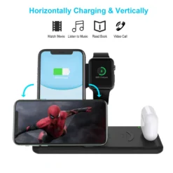 Life Easy Supply Wireless 4 In 1 Charge Stand For IPhone, Apple Watch, Airpods, Qi Wireless Charging Device Fast Charging 14 Life Easy Supply Wireless 4 In 1 Charge Stand For IPhone, Apple Watch, Airpods, Qi Wireless Charging Device Fast Charging