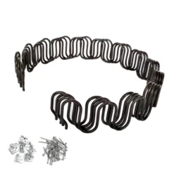 Life Easy Supply Extra Length Upholstery Zig-Zag Spring Kit-6pk Springs Clips Nails For Furniture Chair Couch Repair