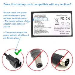 Life Easy Supply Universal Recliner Battery Pack 24V/29V 1800mAh Rechargable
