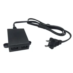 Life Easy Supply Furniture Mount Dual USB Charging Port- 5V 2A Switch & Charger