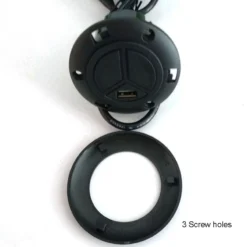 Life Easy Supply Switch & Charger Universal Fixed 2 Button Remote Controller For Recliner Sofa With USB Charger & LED Light Round Shape