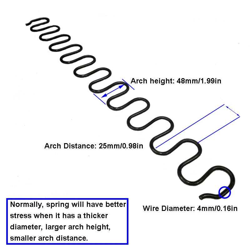 Life Easy Supply Upholstery Zig-Zag Spring Kit-6pk Springs Clips Nails For Furniture Chair Couch Repair 4 Life Easy Supply Upholstery Zig-Zag Spring Kit-6pk Springs Clips Nails For Furniture Chair Couch Repair
