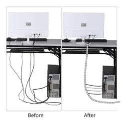 Life Easy Supply 118 In Cable Protection Sleeve For Cords Organization & Against Pets Chew Damage