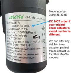Life Easy Supply EMoMO 3MR135-334E Linear Actuator