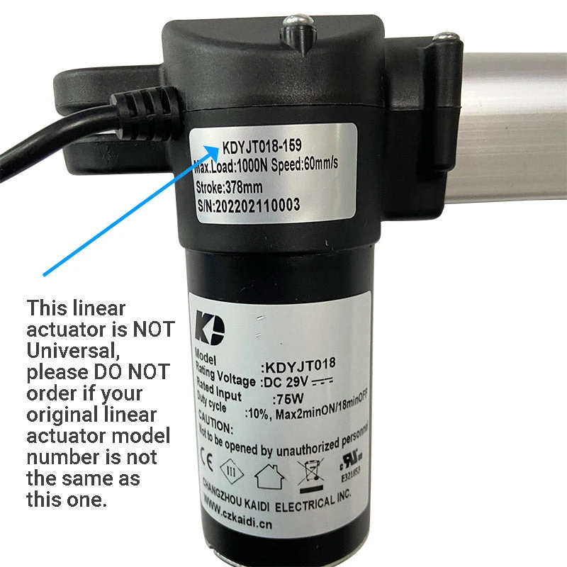 Life Easy Supply KDYJT018-159 Kaidi Linear Actuator For Power Recliner Lift Chair 4 Life Easy Supply KDYJT018-159 Kaidi Linear Actuator For Power Recliner Lift Chair