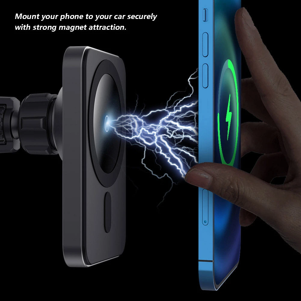 Life Easy Supply Magnetic Car Vent Mount For IPhone 12/Mini/Pro/Pro Max With Wireless Charging Support Magsafe 4 Life Easy Supply Magnetic Car Vent Mount For IPhone 12/Mini/Pro/Pro Max With Wireless Charging Support Magsafe