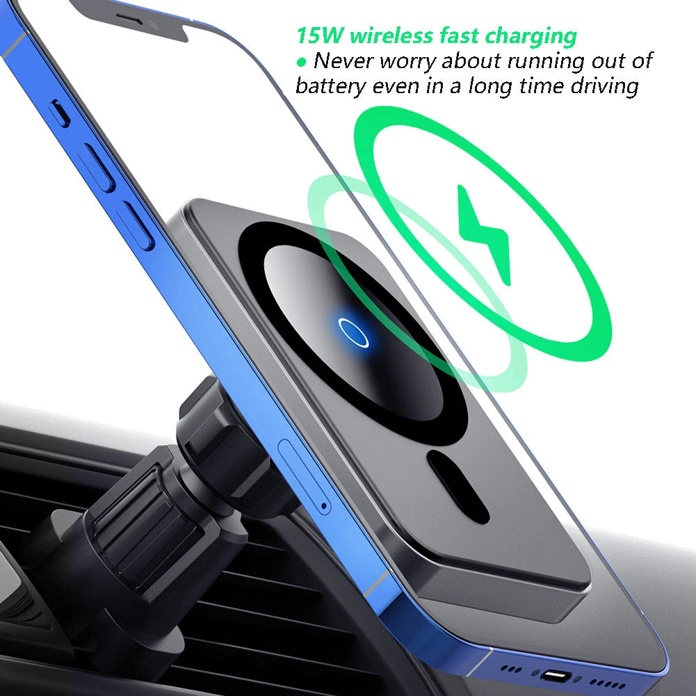 Life Easy Supply Magnetic Car Vent Mount For IPhone 12/Mini/Pro/Pro Max With Wireless Charging Support Magsafe 5 Life Easy Supply Magnetic Car Vent Mount For IPhone 12/Mini/Pro/Pro Max With Wireless Charging Support Magsafe