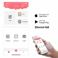 Life Easy Supply Other Products M02 App Operated Pocket Printer, Wireless Bluetooth Mini Printer Compatible With IOS And Android