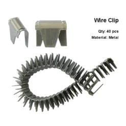 Life Easy Supply Upholstery Saggy Sofa Repair Kit Zig-Zag Spring Paper Wrapped Balance Wire 33ft + 40 Clips