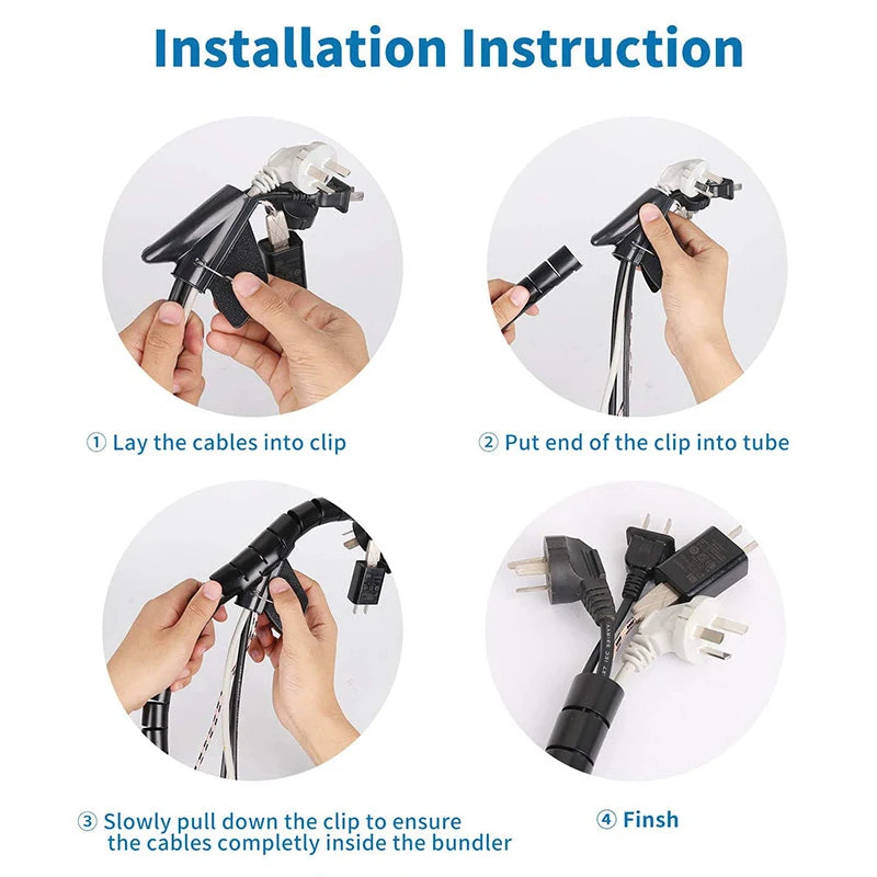 Life Easy Supply 118 In Cable Protection Sleeve For Cords Organization & Against Pets Chew Damage 6 Life Easy Supply 118 In Cable Protection Sleeve For Cords Organization & Against Pets Chew Damage