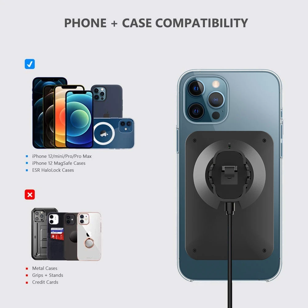 Life Easy Supply Magnetic Car Vent Mount For IPhone 12/Mini/Pro/Pro Max With Wireless Charging Support Magsafe 6 Life Easy Supply Magnetic Car Vent Mount For IPhone 12/Mini/Pro/Pro Max With Wireless Charging Support Magsafe