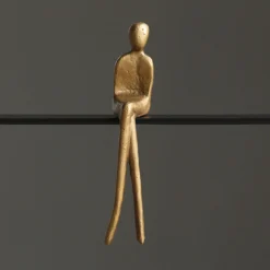 Life Easy Supply Cast Iron Ornaments Leisure Sitting Sculpture - Set Of 3