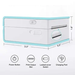 Life Easy Supply Other Products M02 App Operated Pocket Printer, Wireless Bluetooth Mini Printer Compatible With IOS And Android