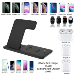 Life Easy Supply Wireless 4 In 1 Charge Stand For IPhone, Apple Watch, Airpods, Qi Wireless Charging Device Fast Charging 19 Life Easy Supply Wireless 4 In 1 Charge Stand For IPhone, Apple Watch, Airpods, Qi Wireless Charging Device Fast Charging