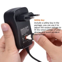 Life Easy Supply 3-12V Adjustable Power Switch Adapter 30W With 8 DC Conversion Plugs And USB Port Power Adapter