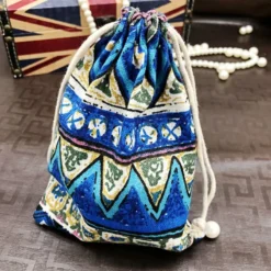 Life Easy Supply Other Products 8Pcs Drawstring Linen Storage Bag Beam Bag For Small Items Like Gifts Jewelry Cosmetic Electronics Coins