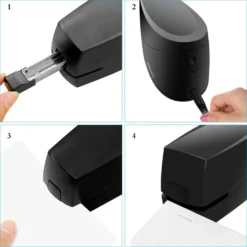 Life Easy Supply 25 Sheets Electric Stapler Paper Documents Electric Stapler Gun Fits 26/4 24/4 Staples