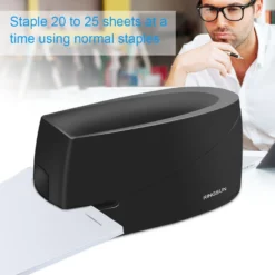 Life Easy Supply 25 Sheets Electric Stapler Paper Documents Electric Stapler Gun Fits 26/4 24/4 Staples