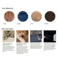 Life Easy Supply Self-adhesive Anti-Scratch Furniture Protection Tape Pet Cat Training Tape Upholstery