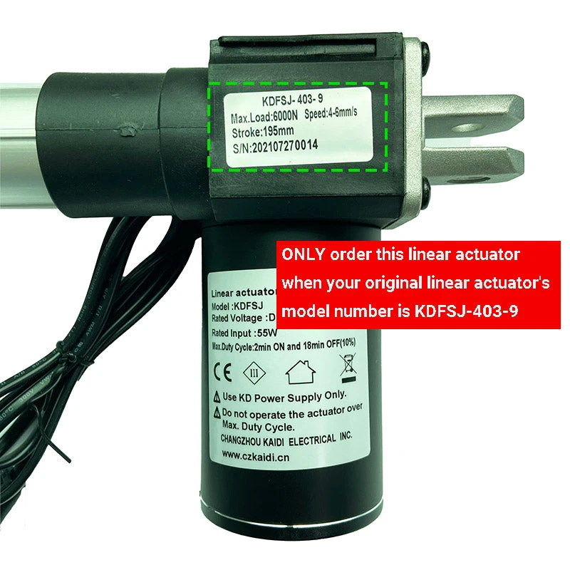 Life Easy Supply KDFSJ-403-9 Kaidi Linear Actuator For Power Recliner Lift Chair 4 Life Easy Supply KDFSJ-403-9 Kaidi Linear Actuator For Power Recliner Lift Chair