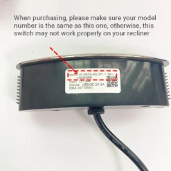 Life Easy Supply Switch & Charger MLSK35-G(LSF)1.3M-L Recliner Switch & Junction Box 5 Button USB