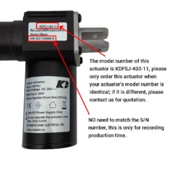 Life Easy Supply Kaidi KDFSJ403-11 Linear Actuator Motor Assembly