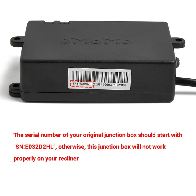 Life Easy Supply EMoMo Heat And Vibration Massage Junction Box For Recliner SN:E032D2HL 6 Life Easy Supply EMoMo Heat And Vibration Massage Junction Box For Recliner SN:E032D2HL