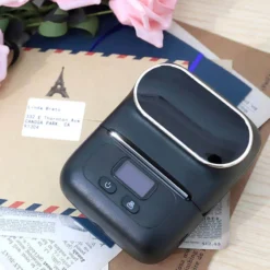 Life Easy Supply M110 Portable Bluetooth Thermal Printer Mini Mobile Sticker Label Maker, QR Barcode Clothing Jewelry Label Printing Machine