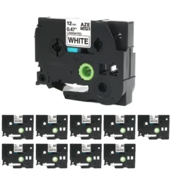 Life Easy Supply 10 Pcs Compatible Label Tape For Brother Printer 1/2in (12mm) Replaces TZe 231 TZe-231 TZe231 Other Products