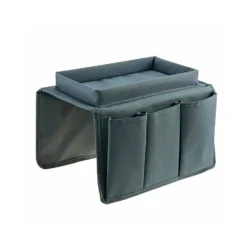 Life Easy Supply Upholstery Sofa Recliner Chair Armrest Organizer With 5 Pockets & Cup Holder Tray