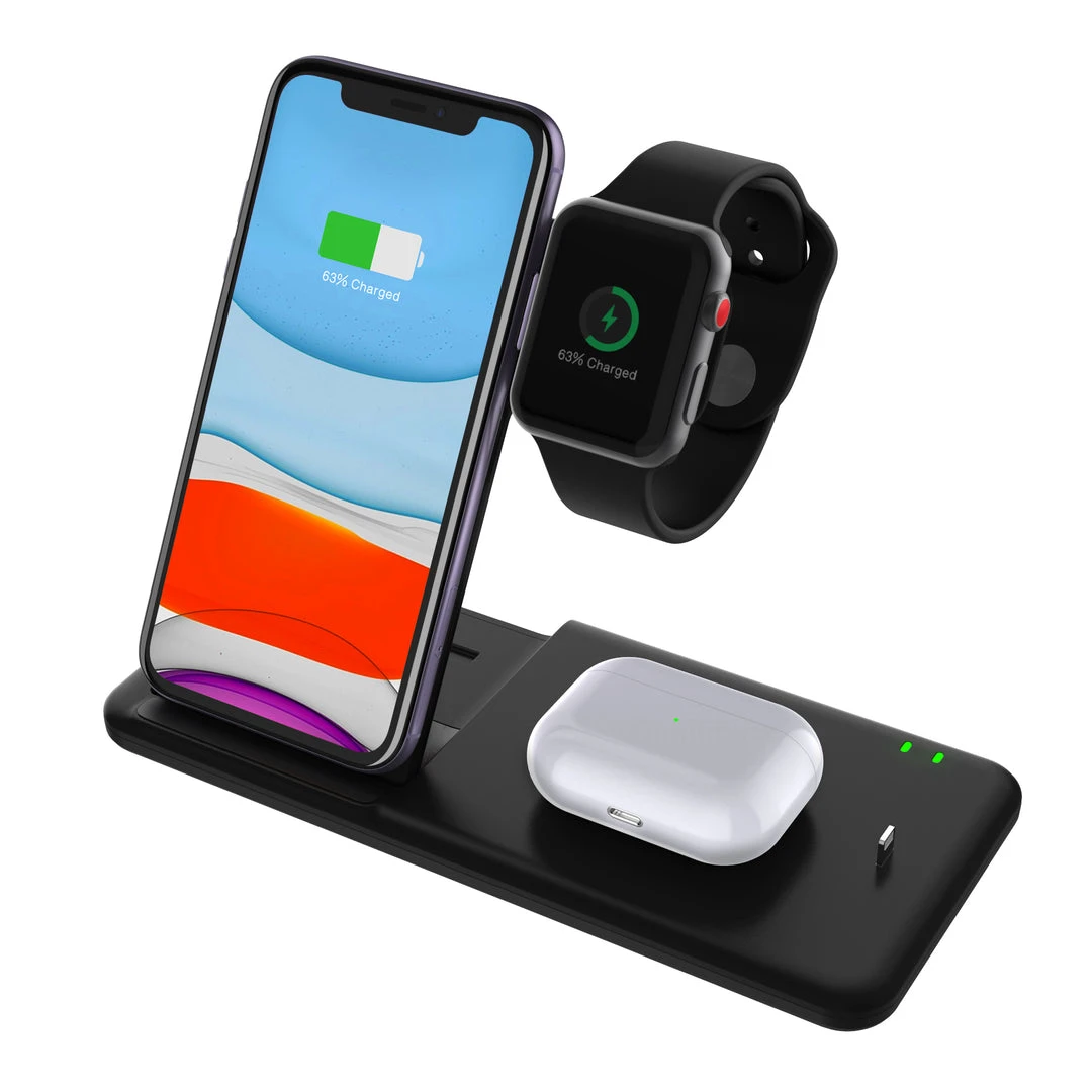Life Easy Supply Wireless 4 In 1 Charge Stand For IPhone, Apple Watch, Airpods, Qi Wireless Charging Device Fast Charging 3 Life Easy Supply Wireless 4 In 1 Charge Stand For IPhone, Apple Watch, Airpods, Qi Wireless Charging Device Fast Charging