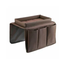 Life Easy Supply Upholstery Sofa Recliner Chair Armrest Organizer With 5 Pockets & Cup Holder Tray