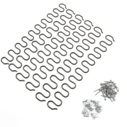 Life Easy Supply Upholstery Zig-Zag Spring Kit-6pk Springs Clips Nails For Furniture Chair Couch Repair